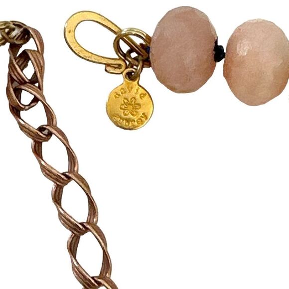 Faceted large natural rose quartz rondel necklace 17” with extension to 21” - Picture 8 of 9